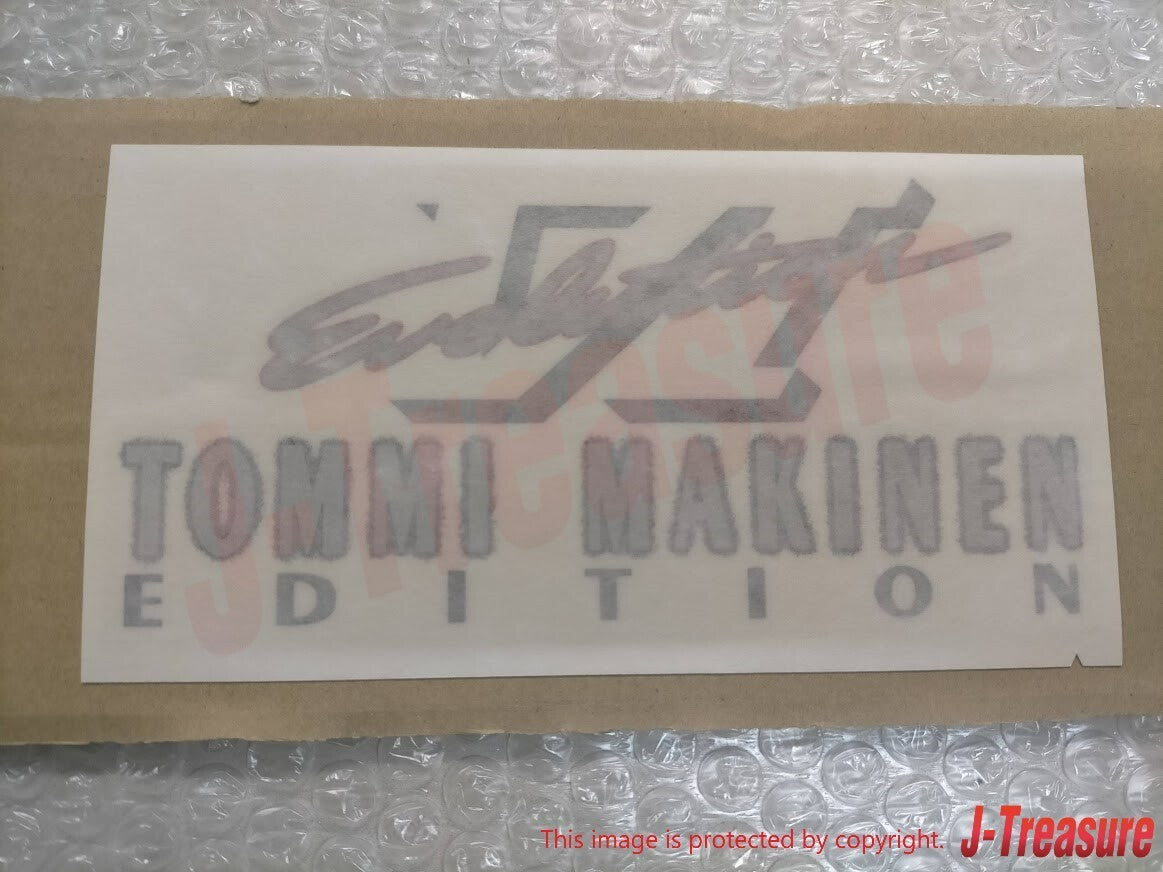 MITSUBISHI LANCER Evolution VI Genuine Tommi Makinen Red/Silver Rear Decal OEM