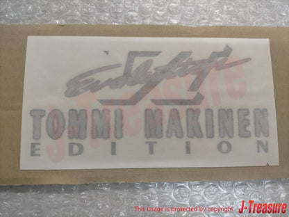 MITSUBISHI LANCER Evolution VI Genuine Tommi Makinen Red/Silver Rear Decal OEM