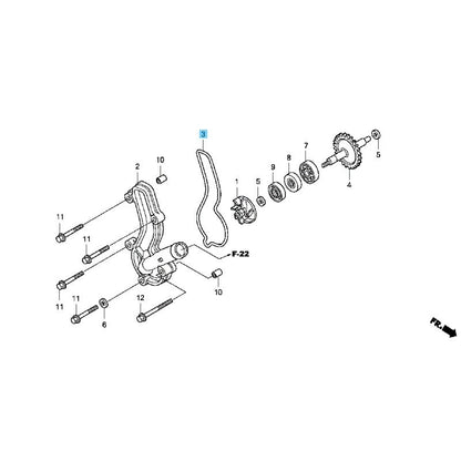 HONDA CRF150R 2007-2009 2012-2023 Genuine Water Pump Gasket 19226-KSE-670 OEM