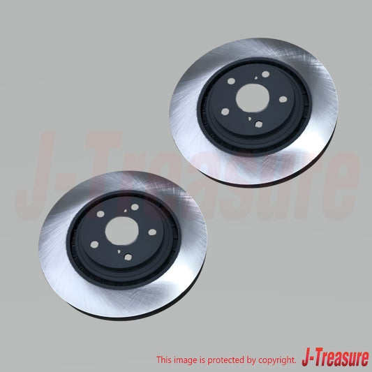 TOYOTA HIGHLANDER GSU55 10-19 Genuine Front Brake Rotor 43512-0E030 x2 Set OEM