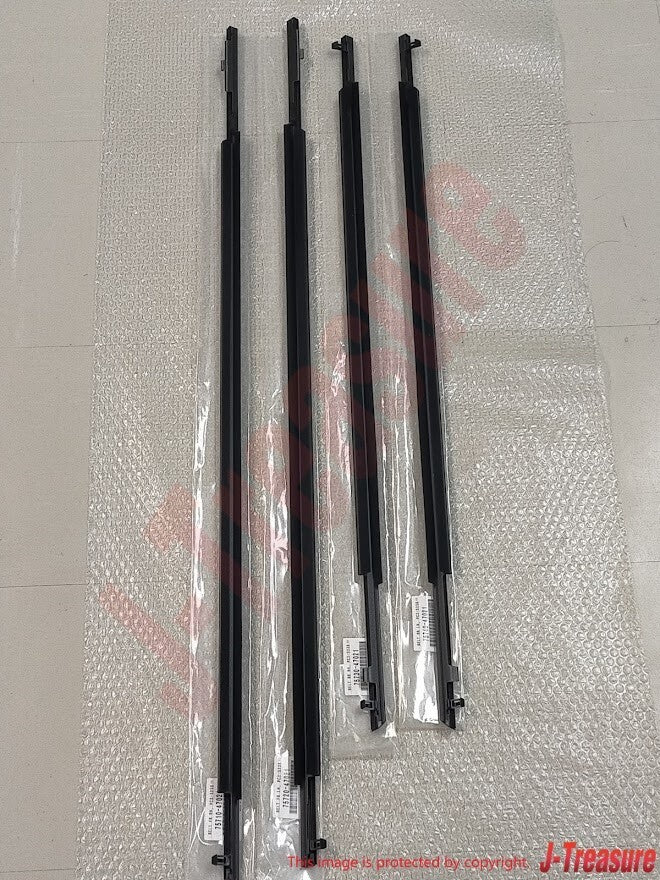 TOYOTA PRIUS 30 2010-2015 Genuine Door Belt Molding Weatherstrip Front Rear Set