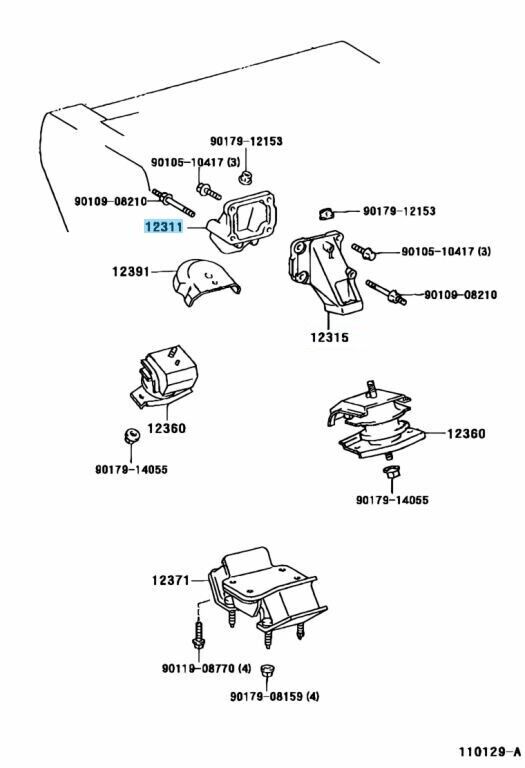 TOYOTA LEXUS Genuine 1JZ-GTE 2JZ-GE 2JZ-GTE Engine Mount Bracket Right Side OEM