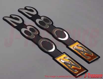 NISSAN 280Z S30 DATSUN Genuine Fender Side Emblem 98811-N4200 x2 Set OEM