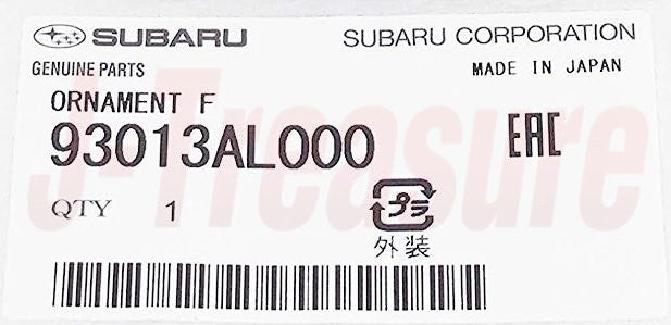 SUBARU OUTBACK BS '16-18 Genuine Front Grille Ornament Emblem 93013AL000