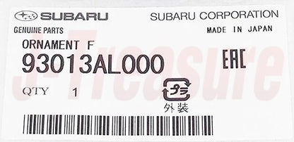 SUBARU OUTBACK BS '16-18 Genuine Front Grille Ornament Emblem 93013AL000