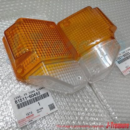 TOYOTA LAND CRUISER BJ70 Genuine Front Turn Signal Lamp Lens RH & LH Set OEM