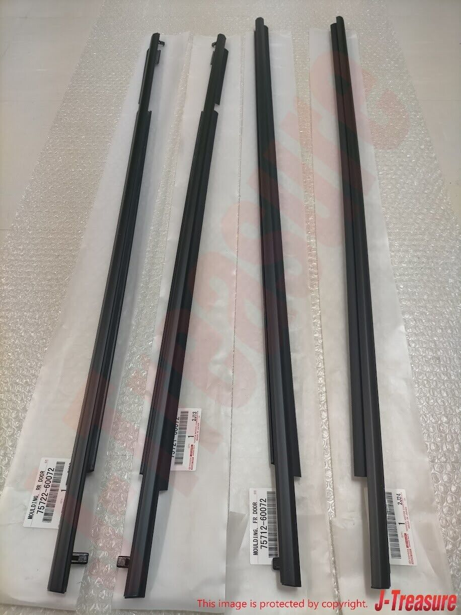 TOYOTA LAND CRUISER PRADO 150 Series 2010-2020 Genuine Door Belt Molding Set OEM