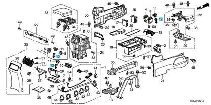 HONDA CR-V 2014-2024 Console Power Outlet Socket 12V 39624-T5A-J01 OEM