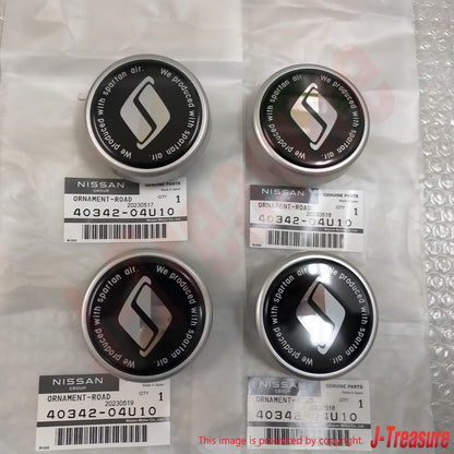 NISSAN SKYLINE R32 GTS R33 R34 GT-R Genuine Wheel Center 40342-04U10 x4 Set OEM