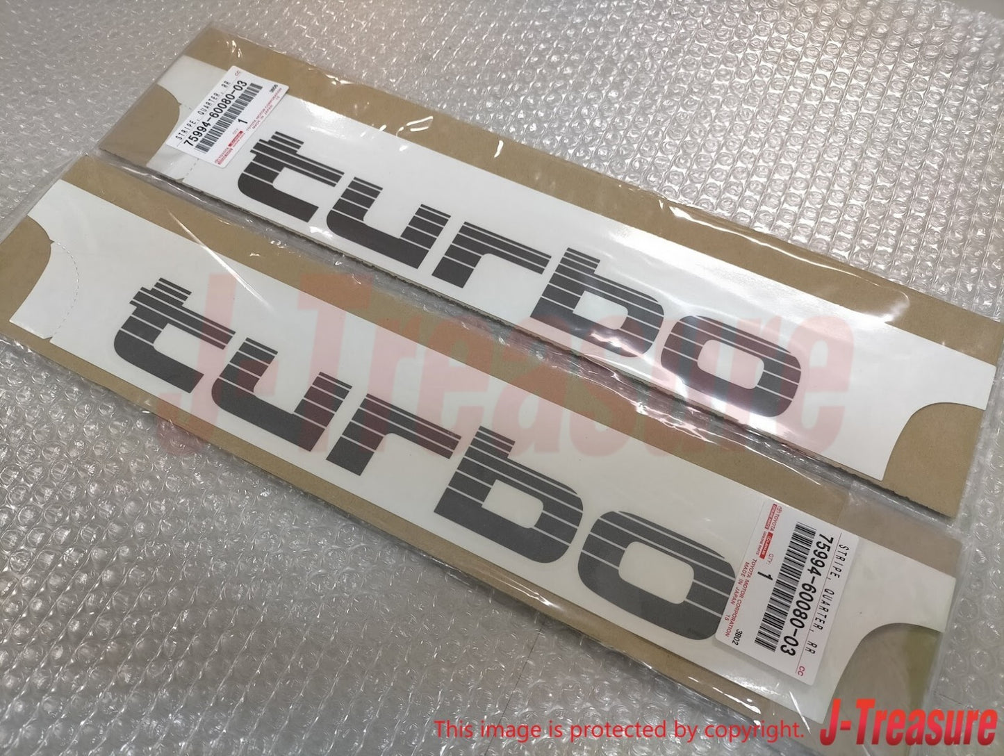 TOYOTA LAND CRUISER HDJ80 HDJ81 HDJ81V Genuine Rear Quarter Decal 2pcs Set OEM