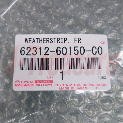 TOYOTA 4RUNNER GRN280 10-22 Genuine Fr/Door Opening Trim Weatherstrip LH OEM