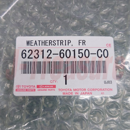 TOYOTA 4RUNNER GRN280 10-22 Genuine Fr/Door Opening Trim Weatherstrip LH OEM