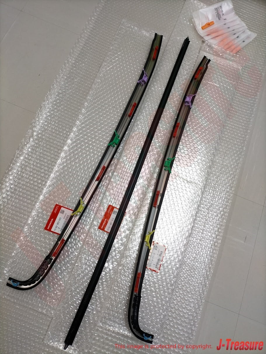 HONDA CIVIC 1992-1995 Genuine Front Windshield Molding Upper RH LH Clip Set OEM