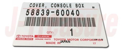 TOYOTA LAND CRUISER 120 GRJ12# 05-09 Genuine Console Box Hole Cover 58839-60040