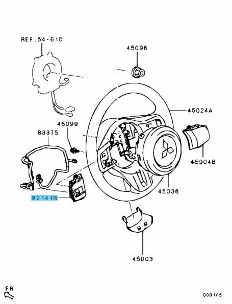 MITSUBISHI LANCER Evo 10 CZ4A 08-15 Genuine Steering Wheel Remote Control Switch