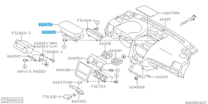 SUBARU WRX STI VAF '18-21 Genuine Display Panel Upper & Lower Set Eyesight Pkg