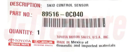 TOYOTA TUNDRA GSK50 07-21 Genuine Skid Control Sensor Wire LH 89516-0C040 OEM