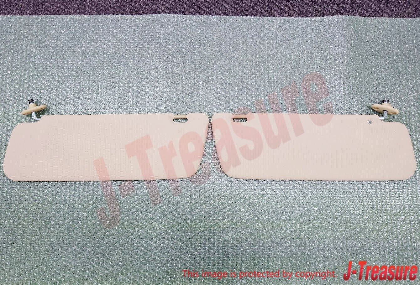 TOYOTA PICKUP TRUCK 1979-1983 Genuine Sunvisor Tan Beige Right & Left Set OEM