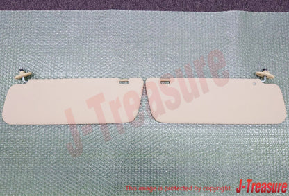 TOYOTA PICKUP TRUCK 1979-1983 Genuine Sunvisor Tan Beige Right & Left Set OEM