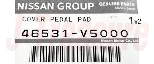 NISSAN SILVIA S13 PS13 KPS13 Genuine Accelerator & Brake & Clutch Pedal Pads Set