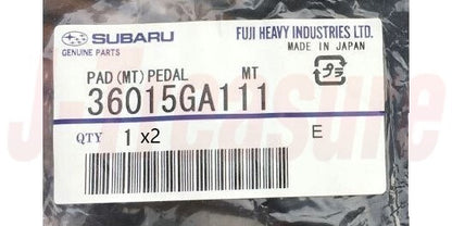 SUBARU IMPREZA GE GH 93-21 Genuine CLUTCH & BRAKE PEDAL PAD 36015GA111 x2 set