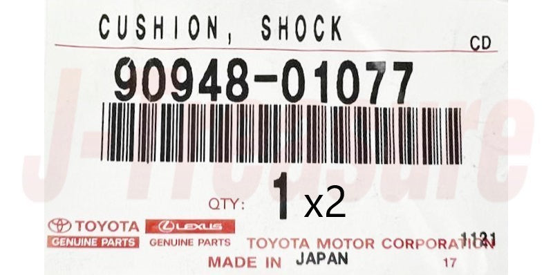 LEXUS LX470 UZJ100 '98-07 Genuine R/Shock Absorber Cushion No.1 Upr & Lwr Set