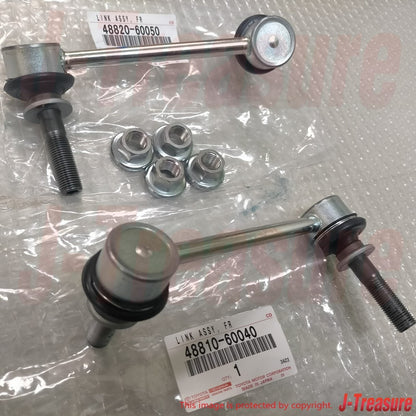 TOYOTA 4RUNNER FJ CRUISER PRADO GX470 Genuine Front Stabilizer Link Nut Set OEM