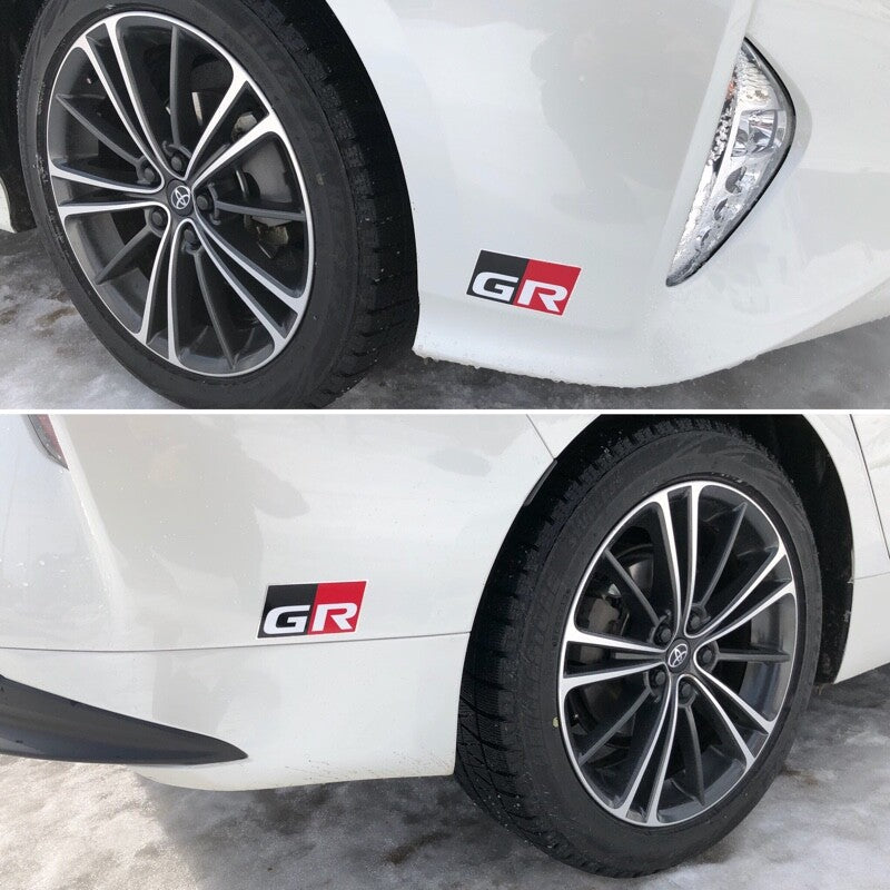 TOYOTA GR SPORT Genuine GR Logo Discharge Tape 100mm x 55mm Set of 4 MS373-00001