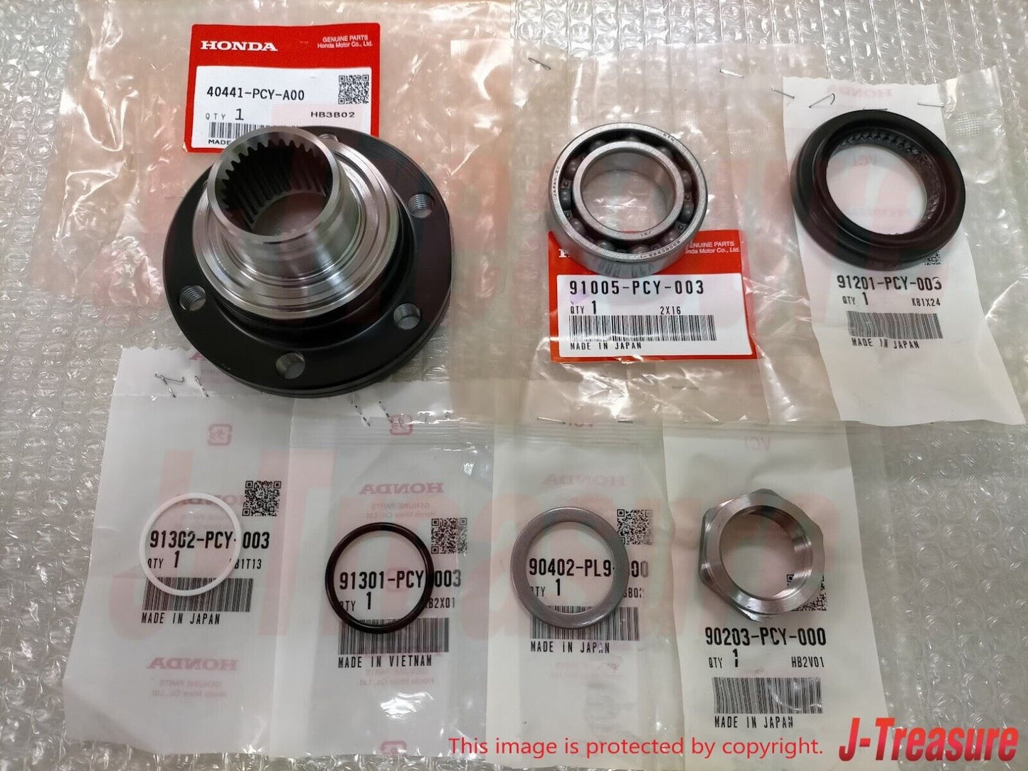 HONDA S2000 04-09 Genuine Secondary Shaft Flange & Bearing & Oil Seal Set OEM