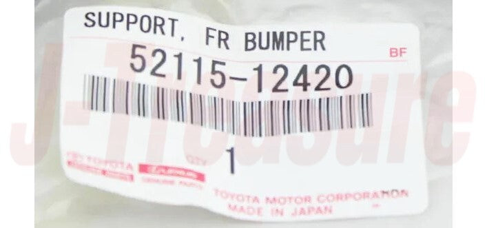 TOYOTA COROLLA CE120 Genuine Front Bumper Side Support RH 52115-12420 OEM
