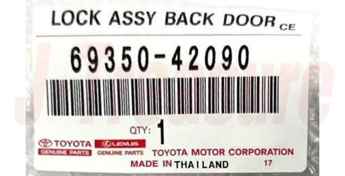 TOYOTA RAV4 AXAA52L 19-24 Genuine Back Door Lock Assy W/Courtesy Lamp Switch OEM