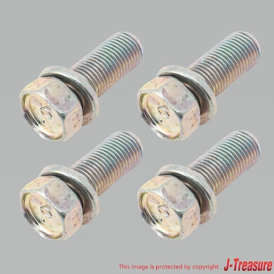 SUBARU WRX STI VAF 15-19 Genuine Disc Brake Caliper Bracket Mounting Bolt x4 Set