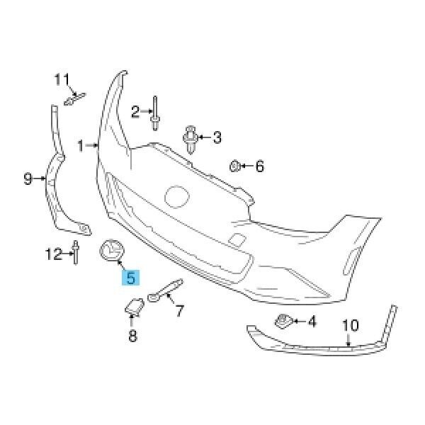 MAZDA MX-5 16-20 Genuine Front & Rear Emblem Set N243-51-741 N243-51-730  OEM