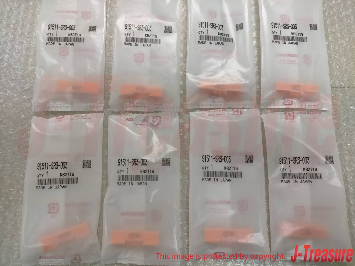 HONDA CIVIC 92-95 Genuine Fr/Windshield Molding Upper RH LH Clip Dam Holder Set