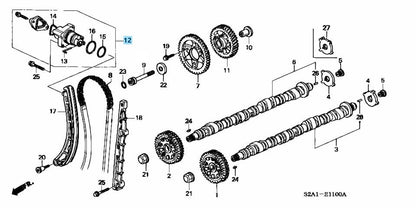 HONDA S2000 AP1 AP2 F20C F22C Genuine Timing Chain Tensioner 14510-PCX-005 OEM