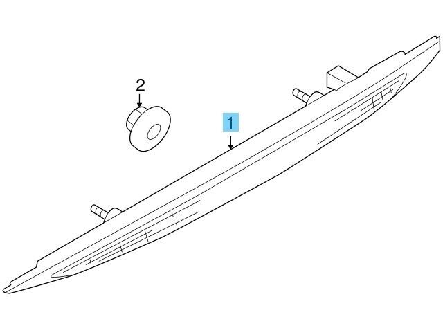 MAZDA MAZDA5 CR 2006-2010 Genuine Rear Mount Stop Lamp C235-51-580D OEM