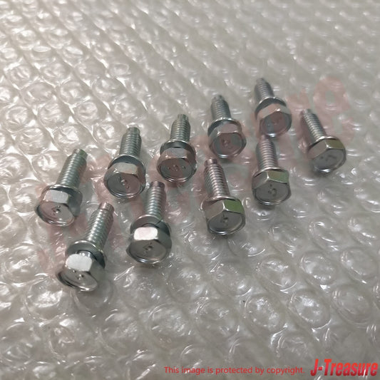 NISSAN INFINITI Q50 Q60 16-20 Genuine Oil Pan mounting screws 11035AG90A x10 OEM