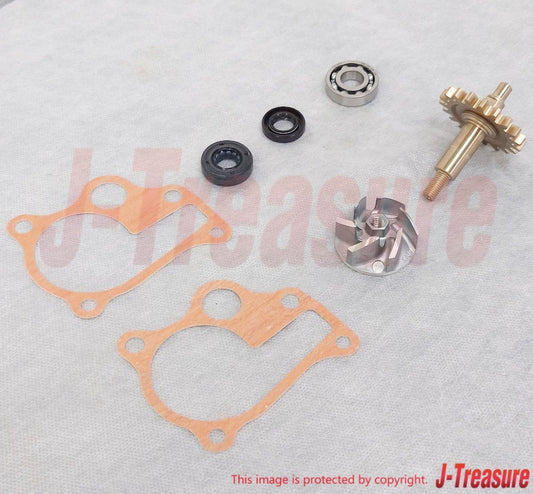 HONDA CR250R 97-01 Genuine W/P Gasket(x2) & Bearing & Seal & Gear & Impeller Set