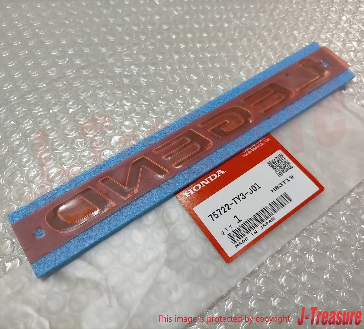 HONDA LEGEND KC2 ACURA RLX JDM Genuine Rear Emblem "LEGEND" 75722-TY3-J01 OEM