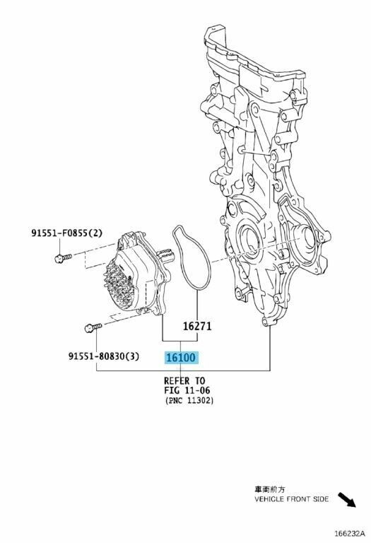 TOYOTA PRIUS / PHV C-HR VITZ Genuine Electric Engine Water Pump 161A0-39035 OEM