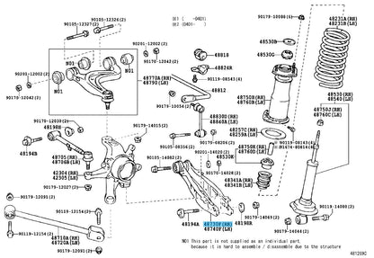 TOYOTA LEXUS SC430 UZZ40 '02-10 Genuine Rear Suspension Arm Assy NO.2 RH OEM