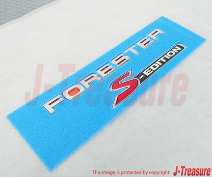 SUBARU FORESTER SH9 10-11 Genuine Rear Letter Mark Emblem "S-EDITION" 93073SC150