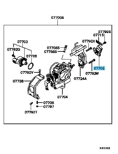 MITSUBISHI MONTERO V63W 95-02 Genuine Throttle Body Throttle Sensor MD628077 OEM