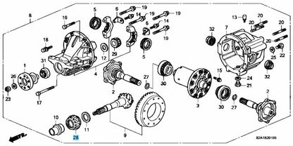 HONDA S2000 AP1 AP2 00-09 Genuine Final Pinion Shaft Bearing 91001-PCZ-003 OEM