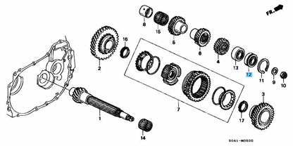 HONDA CR-X DEL SOL EG2 93-97 Genuine Ball Bearing 25x52x14/15 91003-P21-003 OEM