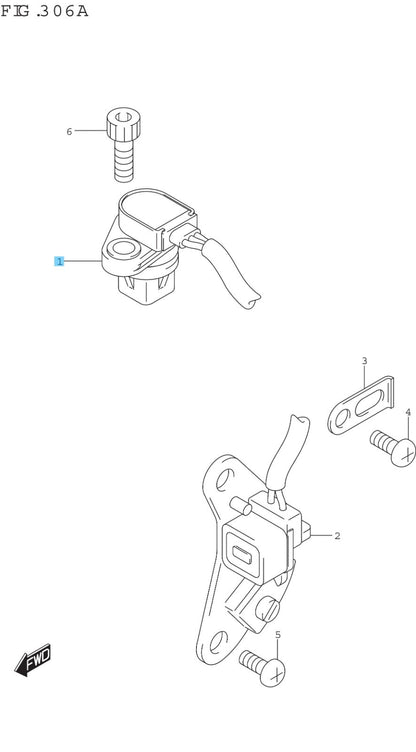 SUZUKI GSX-R750 2021-2024 Genuine Cam Position Sensor Assy 33220-01H01 OEM