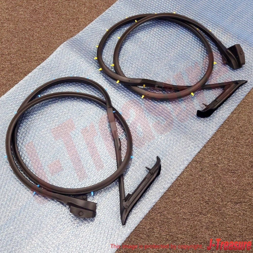 NISSAN 240SX SILVIA S13 89-94 Genuine Door Weatherstrip Seal Right Left Set OEM