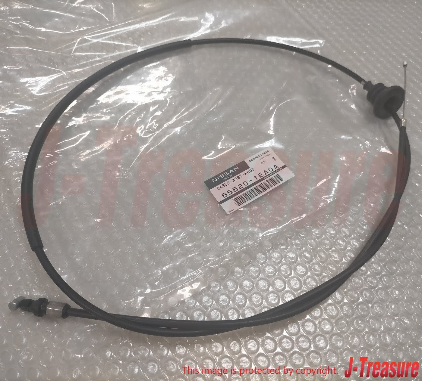 NISSAN 370Z Z34 2009-2020 Genuine Hood Lock Cable Assy 65620-1EA0A OEM
