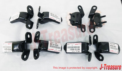 LEXUS LX470 UZJ100 98-07 Genuine Fr & Re DOOR HINGE UP & LO RH LH Set OEM