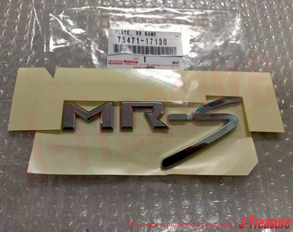 TOYOTA MR2 MR-S ZZW30 Roadster Spyder Genuine Front Black & Rear MR-S Emblem Set